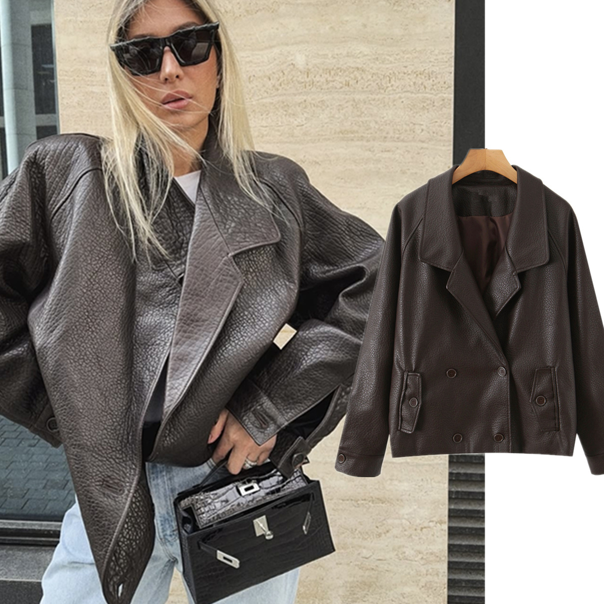 Vintage Fashion Bloggers - Kurtka damska Maxdutti Boyfriend, odzież damska,