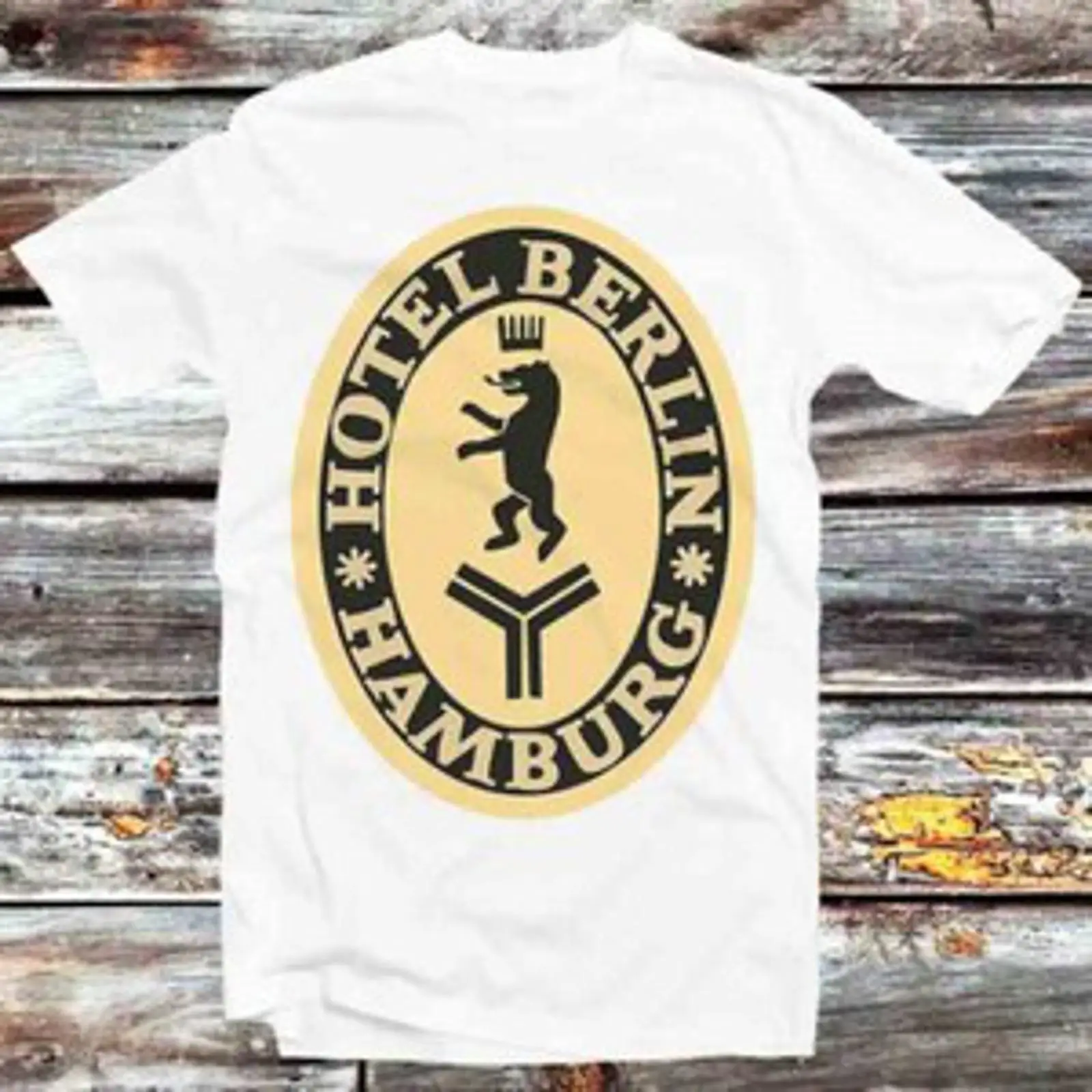 Vintage Fashion Berlin - Koszulka Hotel Berlin Hamburg Oldskool Logo