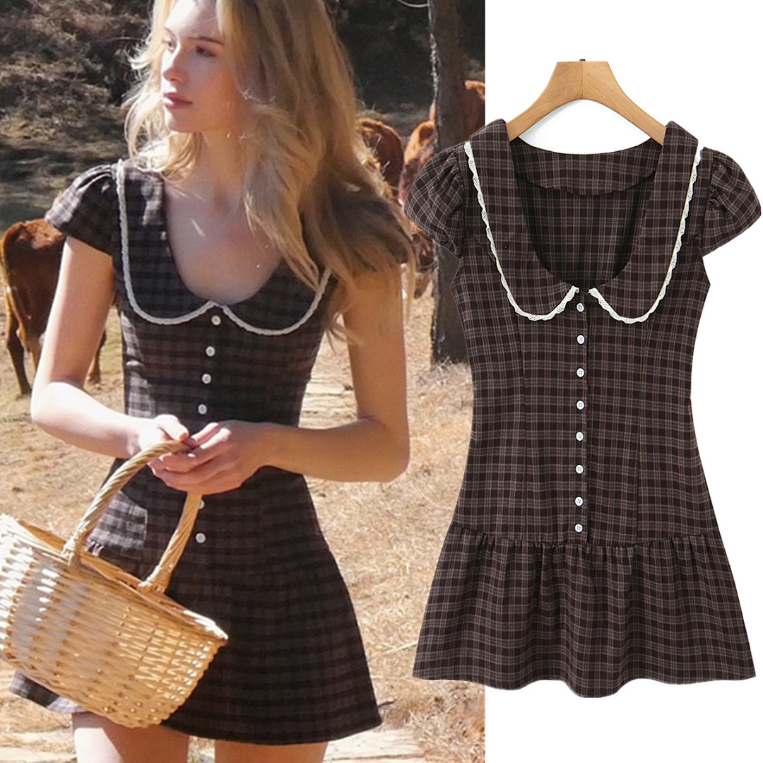 Vintage Fashion Bloggers - Sukienka w kratę w stylu vintage