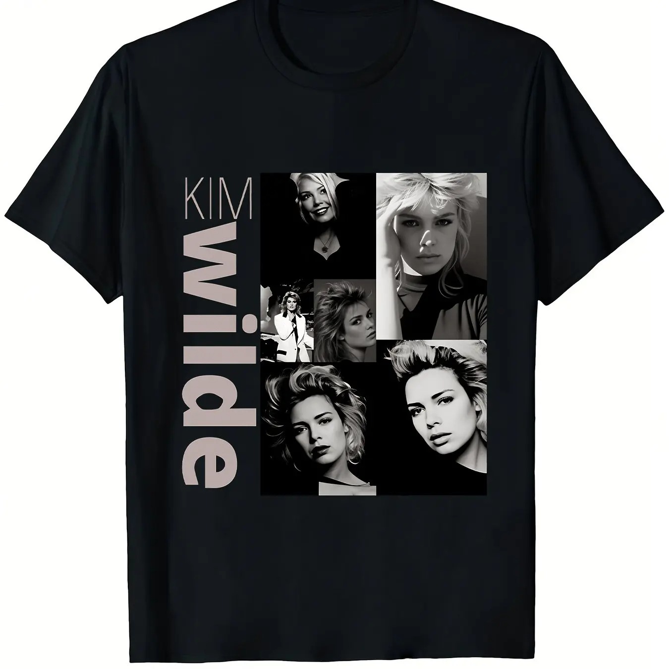 Vintage Fashion Collage - Koszulka Kim Wilde z grafiką vintage