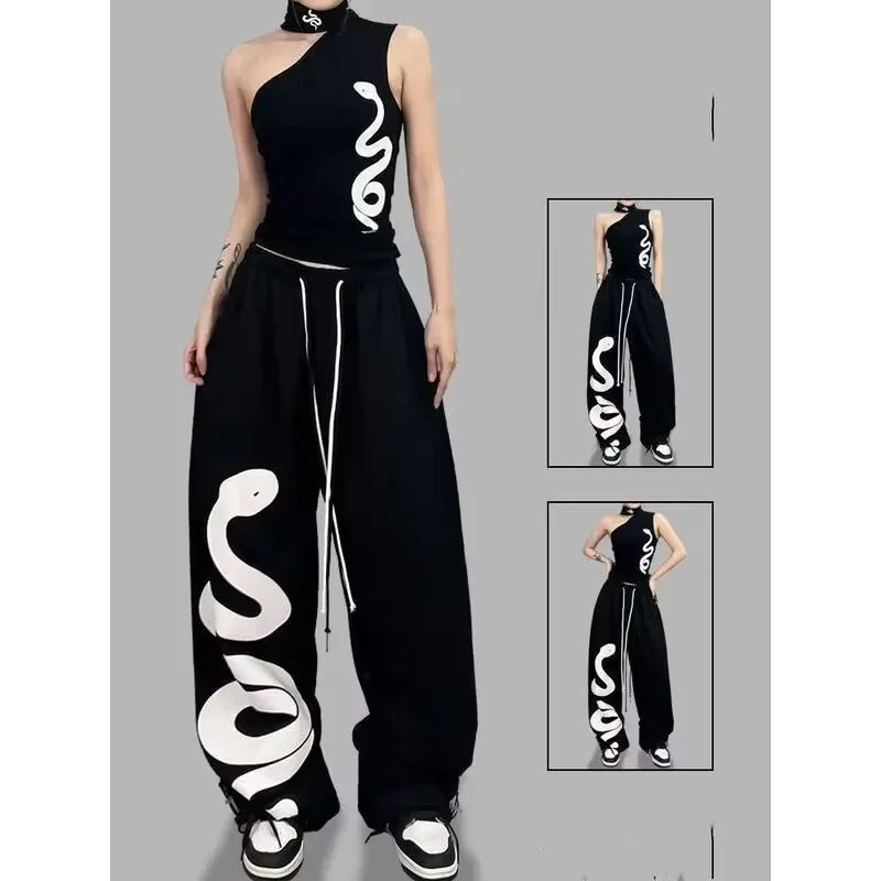 Retro Track Pant - Damskie spodnie dresowe retro Y2K z