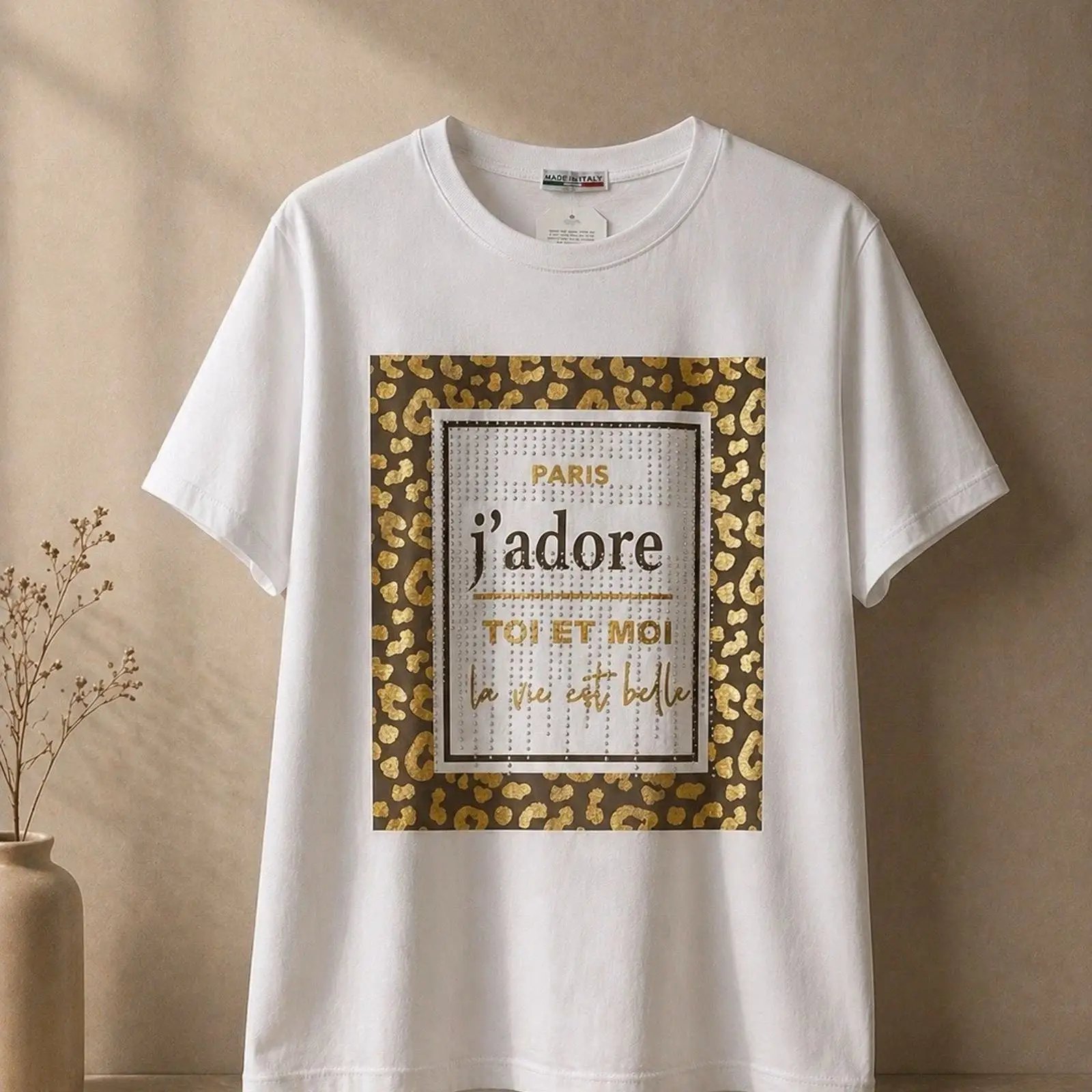 Vintage Fashion Bloggers - Damska koszulka T-shirt Biała Leo z