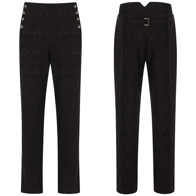 Retro Track Pant - Męskie spodnie w stylu steampunk vintage,