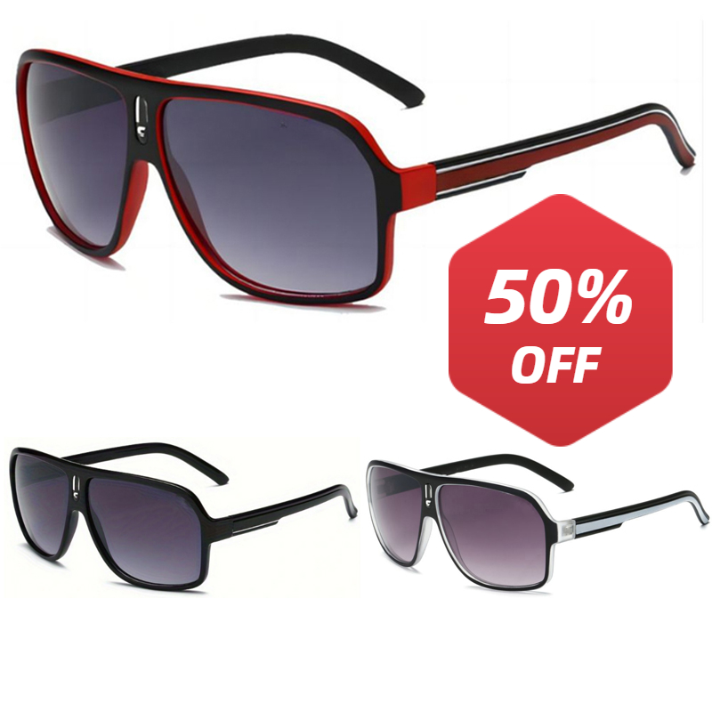 Vintage Fashion Design - Duże zakrzywione modne okulary w stylu