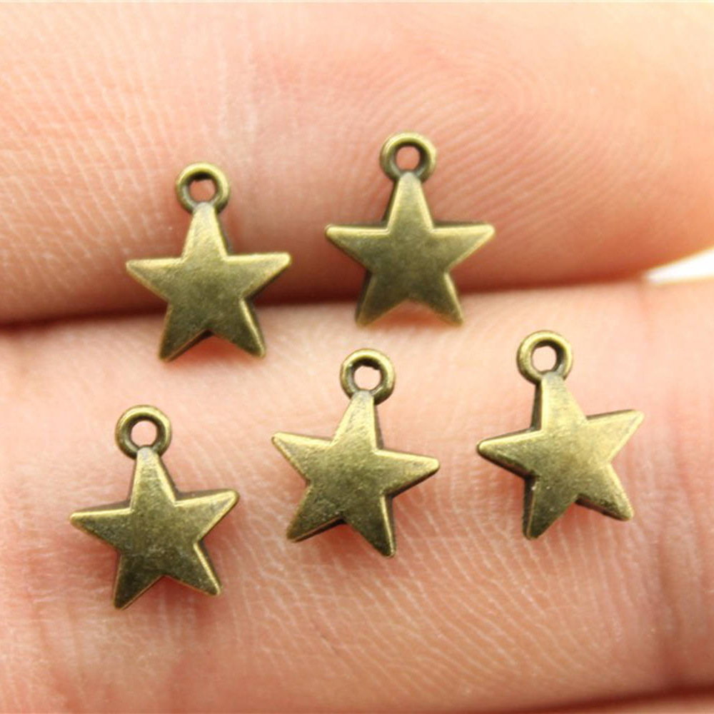Vintage Fashion Theme - 40 szt. 8,6x7,1mm 2 Kolory Antyczne