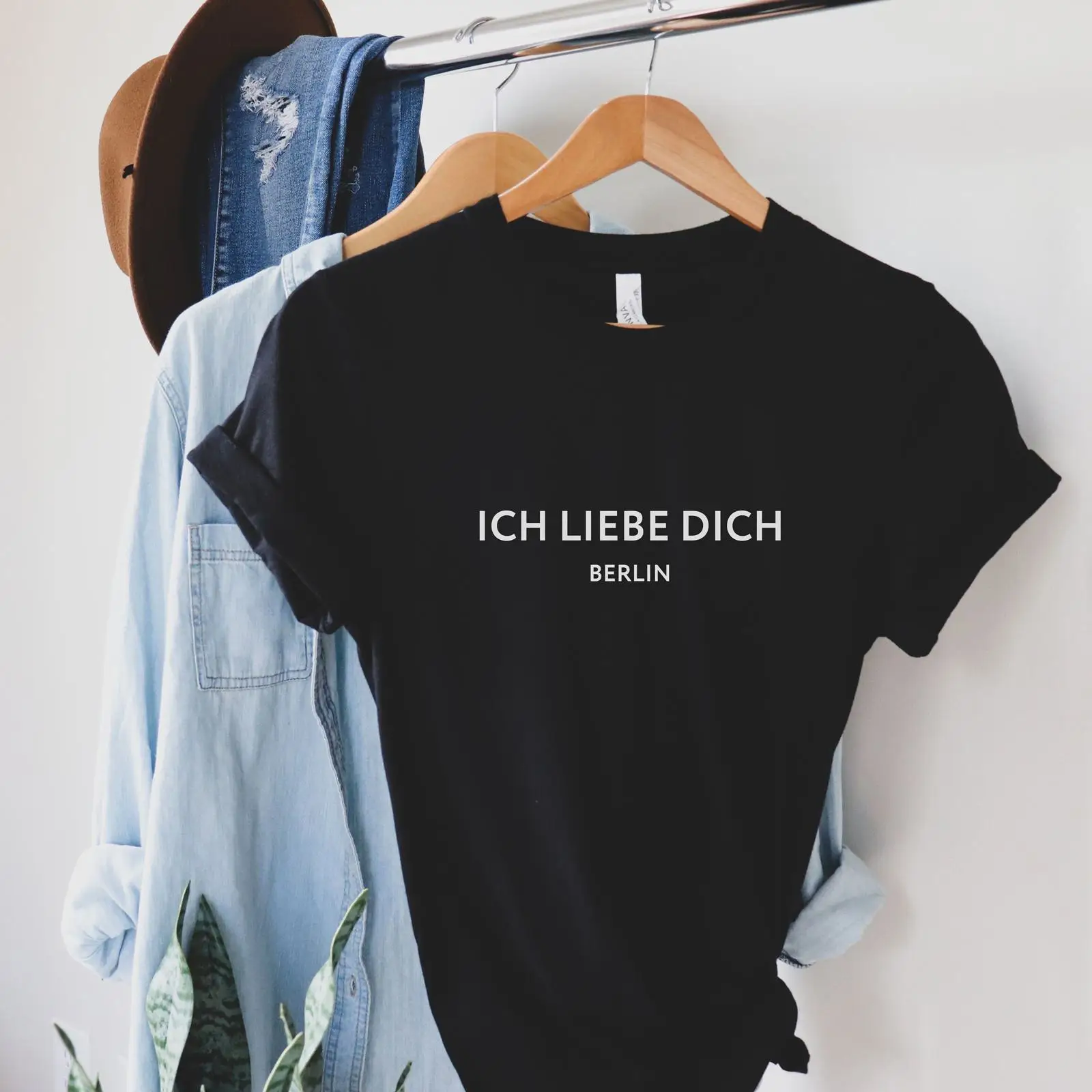 Vintage Fashion Berlin - Koszulka Kocham Cię Berlin Niemcy Odzież