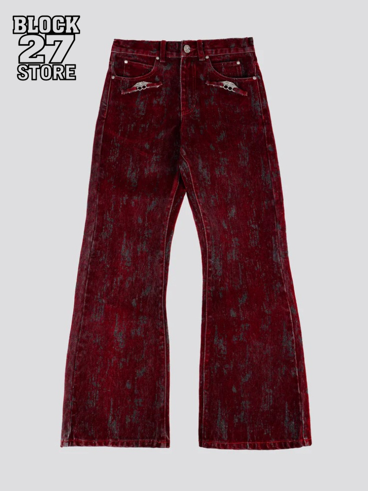 Retro Track Pant - Męskie jeansy American Vintage z efektem