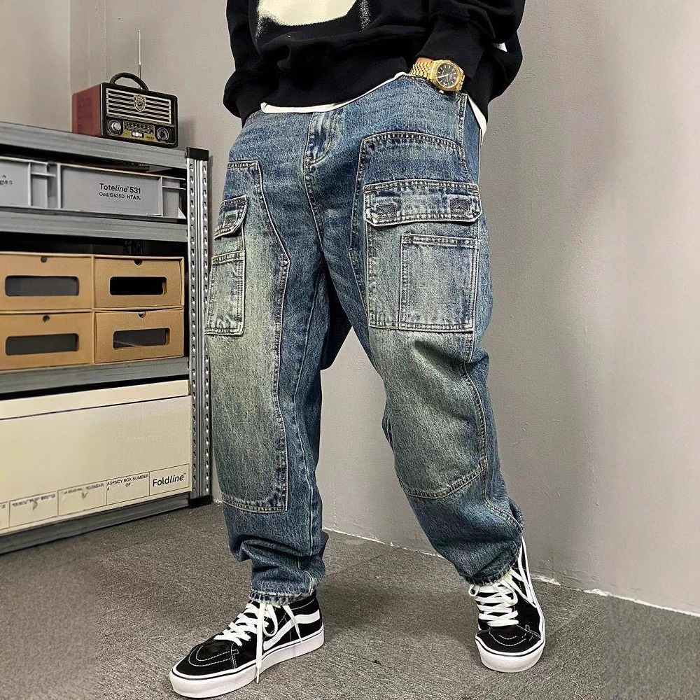 Retro Track Pant - Męskie jeansy w stylu American Casual,