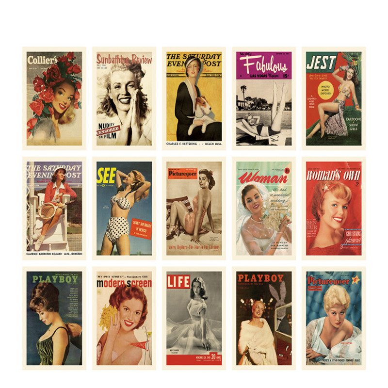 Vintage Fashion Magazine Covers - 15-przykusowe pocztówki w stylu vintage moda