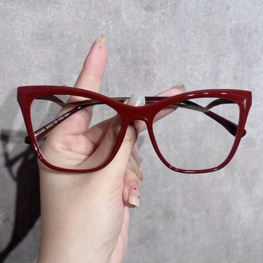 Vintage Fashion Looks - 1 szt. Damskie modne okulary prostokątne