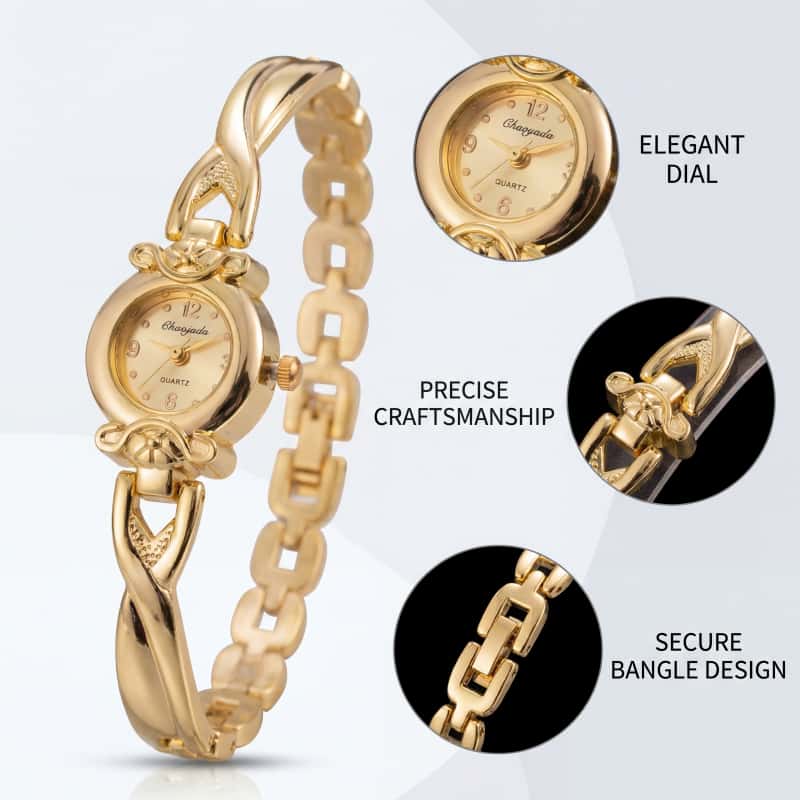 Modne cienkie złote zegarki da – Vintage Fashion Watches recenzja i cena