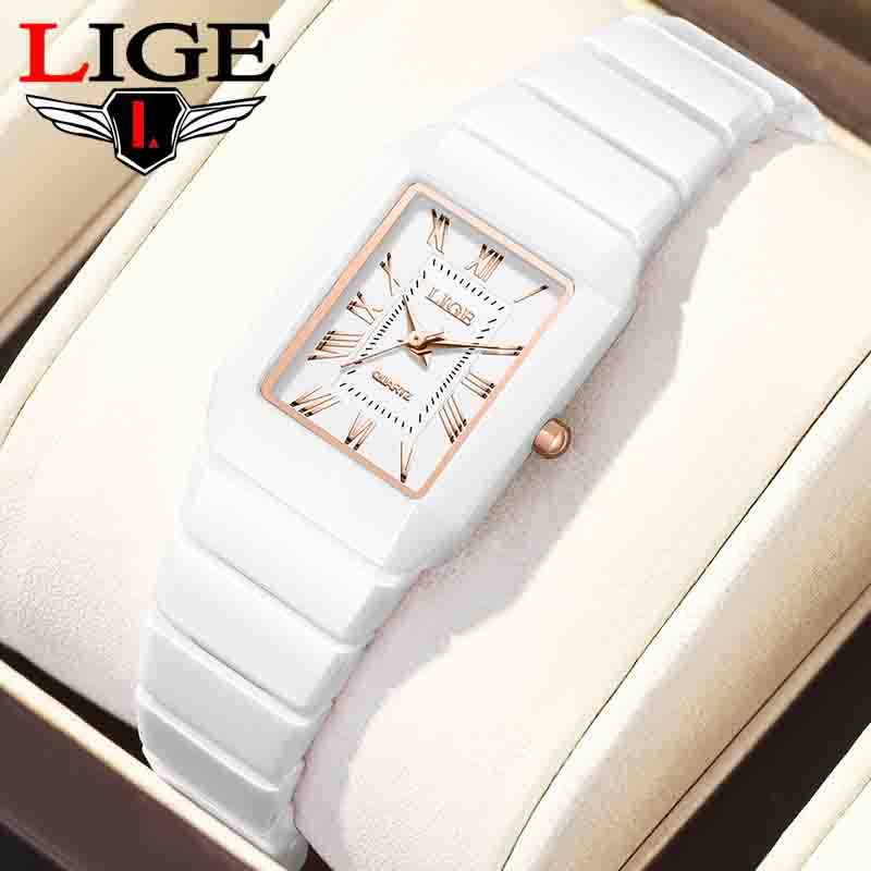 Zegarek damski LIGE, ceramiczn – Vintage Fashion Watches recenzja i cena