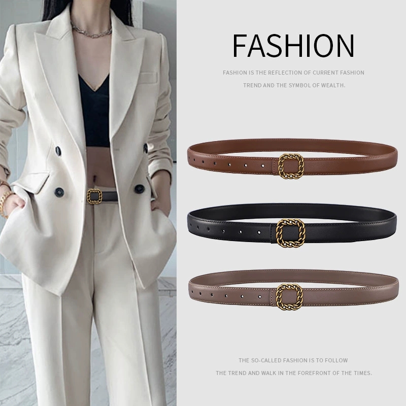 Damski skórzany pasek vintage  – Vintage Fashion Looks recenzja i cena