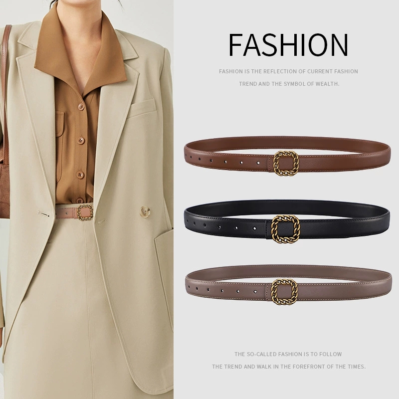 Damski skórzany pasek vintage  – Vintage Fashion Looks recenzja i cena