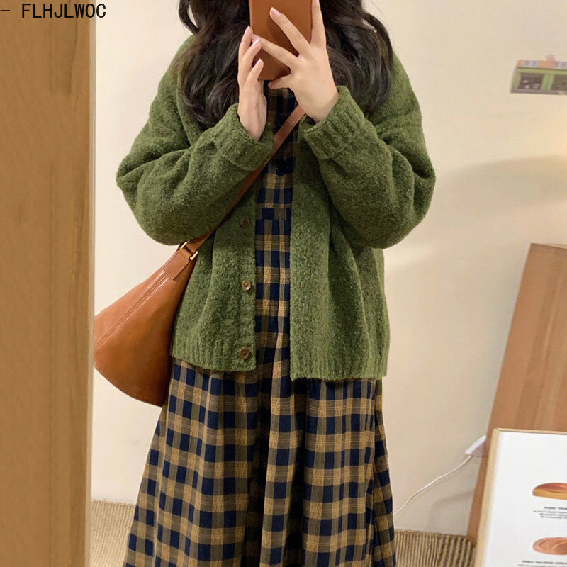 Kawa sukienka w kratę 2023 pod – Vintage Fashion Korea recenzja i cena