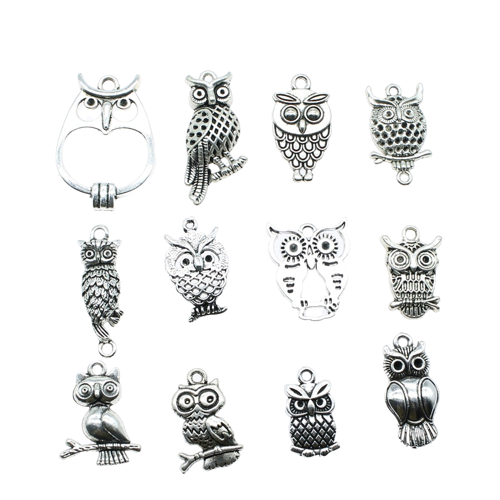 10 sztuk Charms sowa antyczne  – Vintage Fashion Theme recenzja i cena