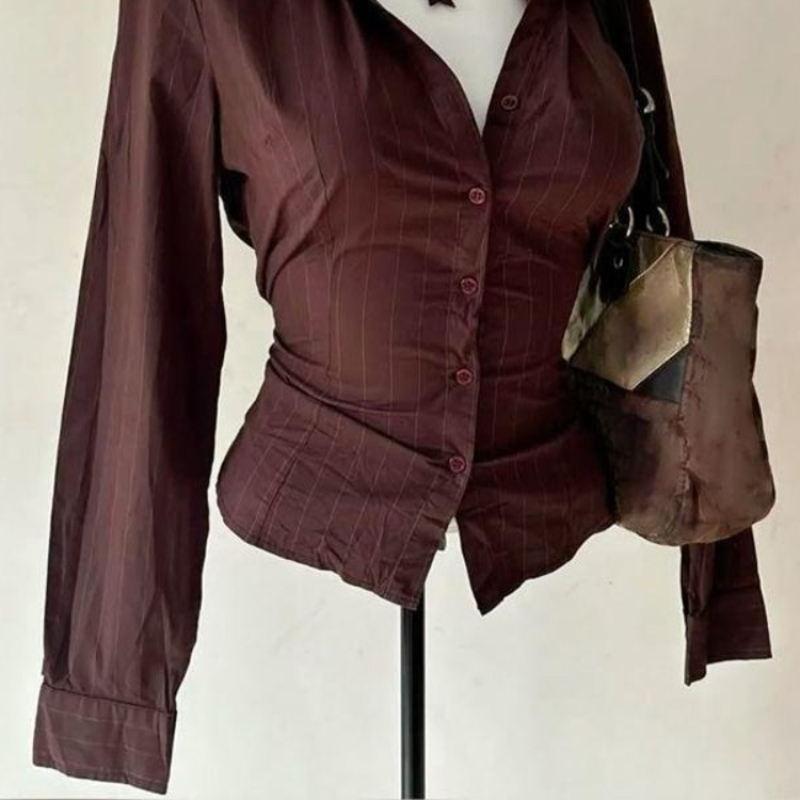 Damska koszula w stylu retro,  – Vintage Fashion Korea recenzja i cena