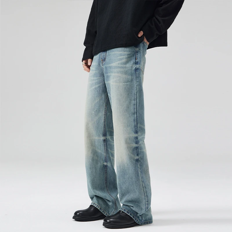 Męskie jesienne jeansy vintage – Vintage Fashion Korea recenzja i cena