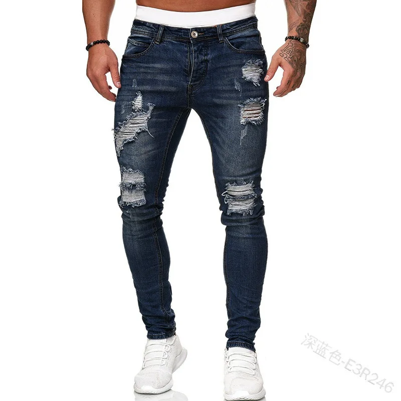 Podarte męskie jeansy dżinsowe – Retro Track Pant recenzja i cena