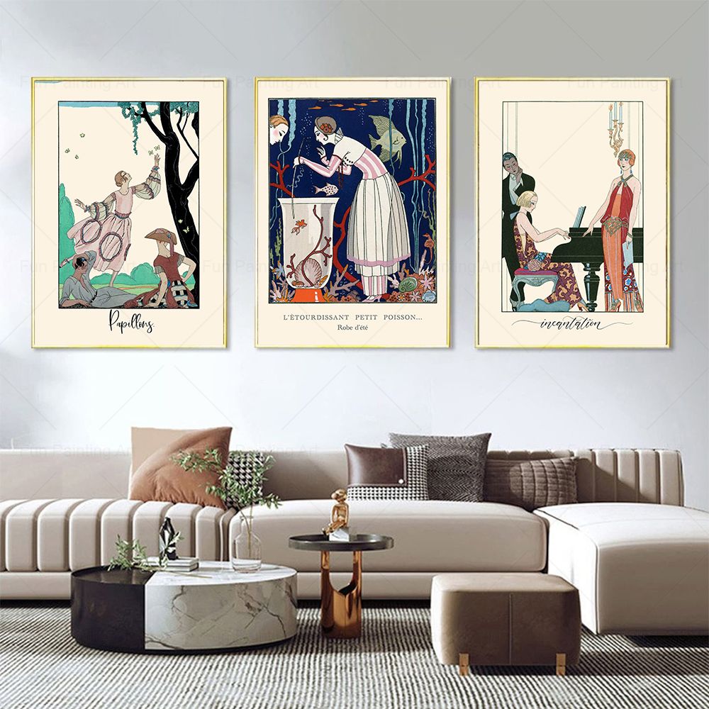 Vintage Print 1920s French Fas – Vintage Fashion Magazine Covers recenzja i cena