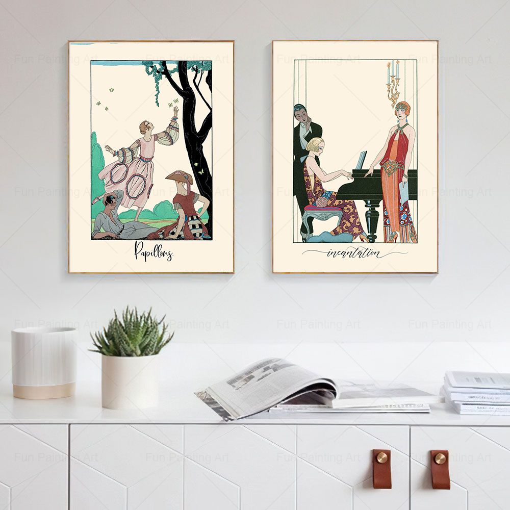 Vintage Print 1920s French Fas – Vintage Fashion Magazine Covers recenzja i cena