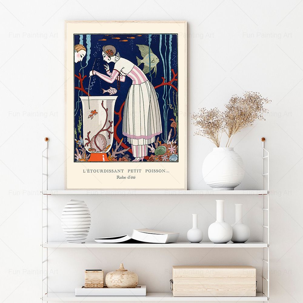 Vintage Print 1920s French Fas – Vintage Fashion Magazine Covers recenzja i cena
