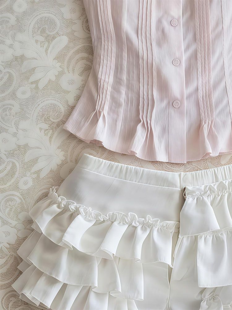 Słodki 2-częściowy zestaw dams – Vintage Fashion Korea recenzja i cena