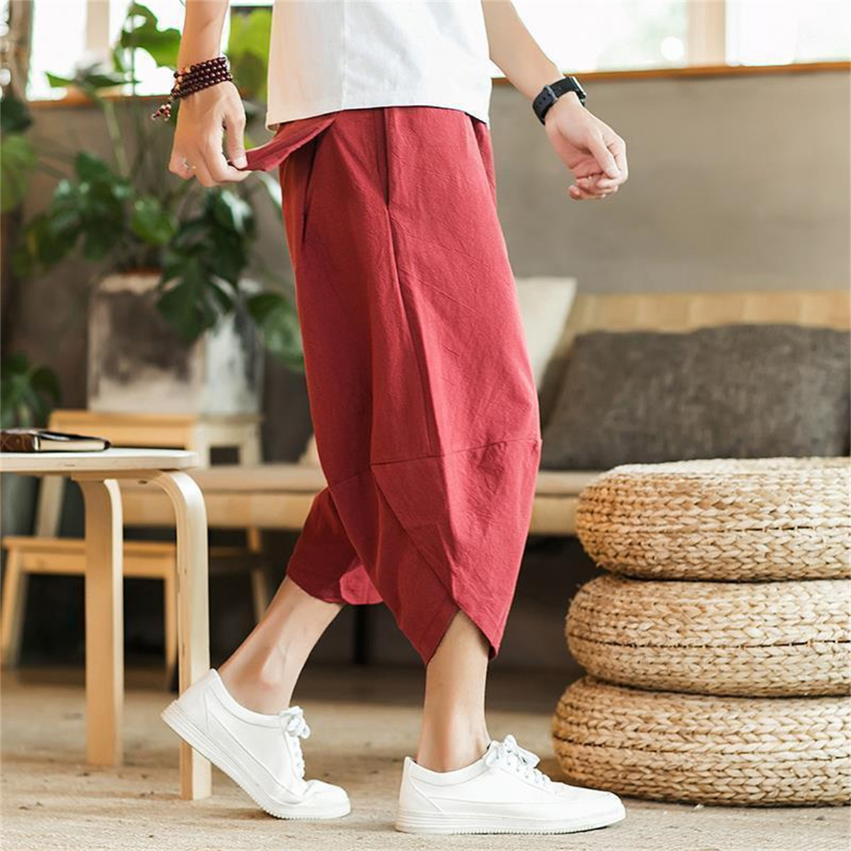 Męskie spodnie haremki baggy 4 – Retro Track Pant recenzja i cena