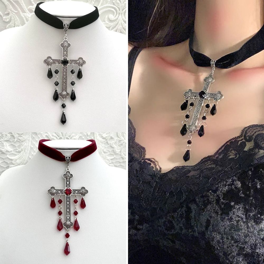 Retro Naszyjnik Choker z Dużym – Vintage Fashion Looks recenzja i cena